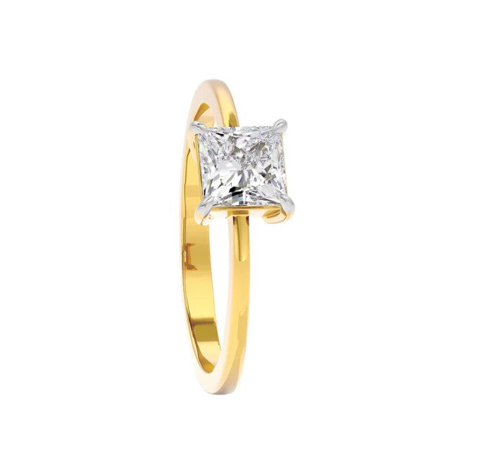 Classic Princess Solitaire Ring
