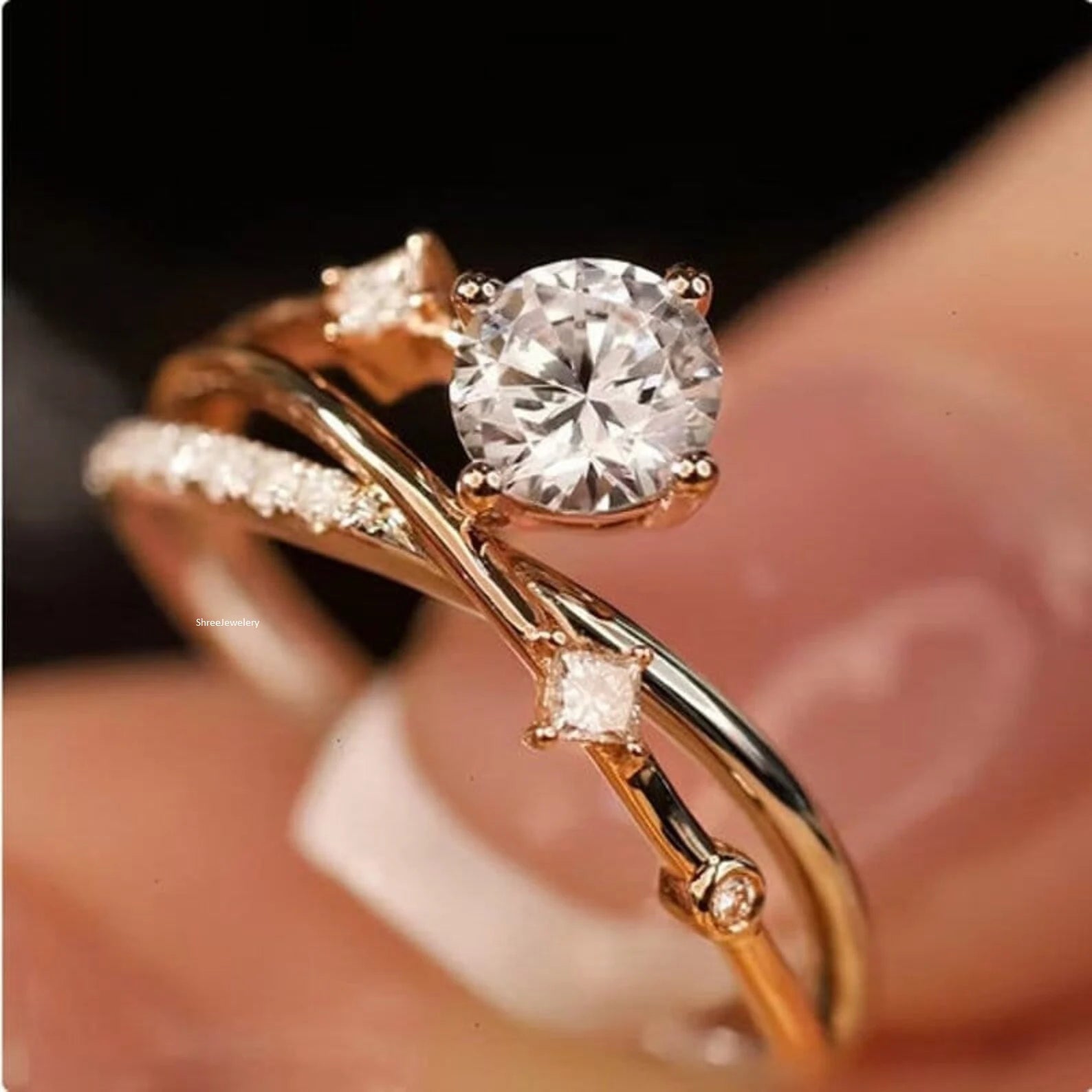 Dainty Branch ring