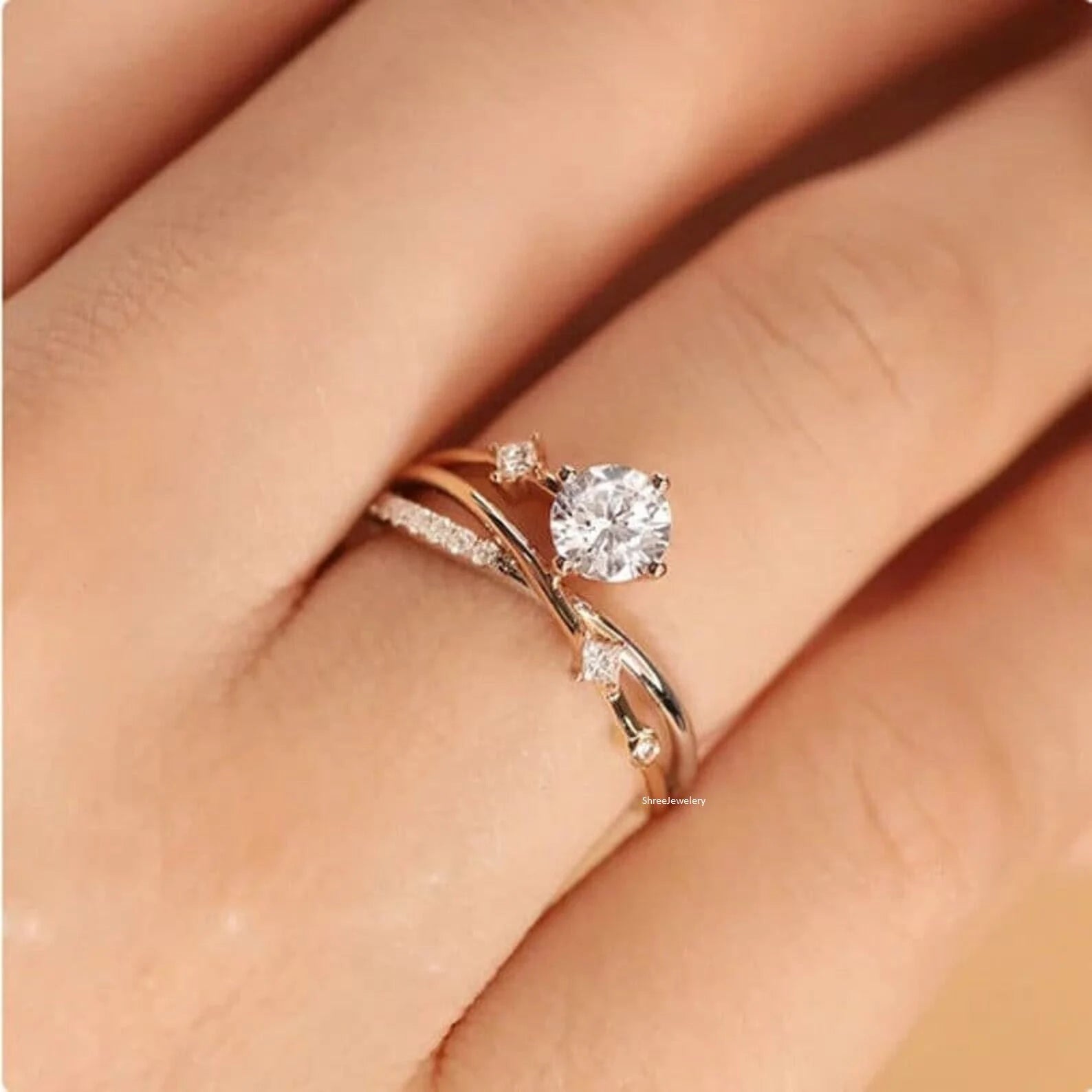 Dainty Branch ring