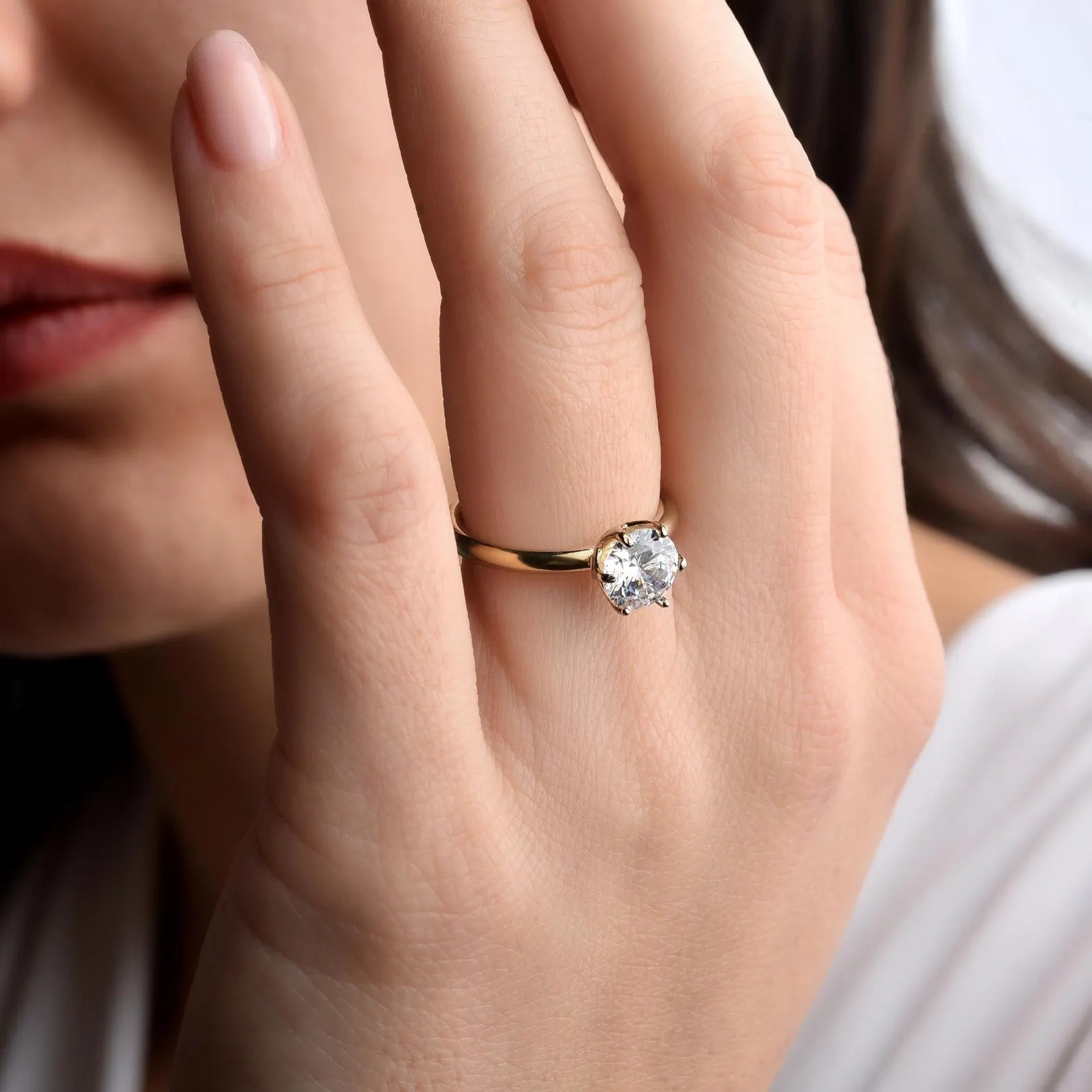 6 Prong Classic Solitaire Ring