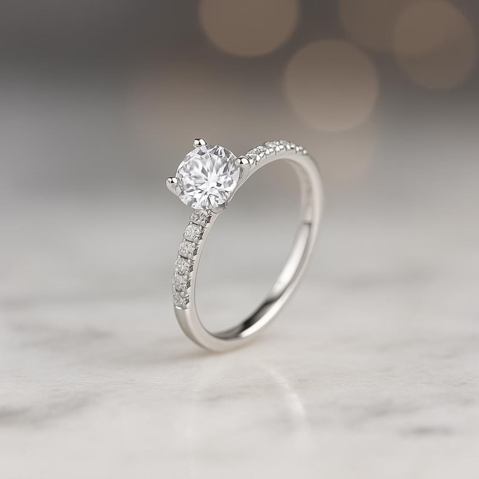 Classic Solitaire Engagement Ring – Proposal ring for her
