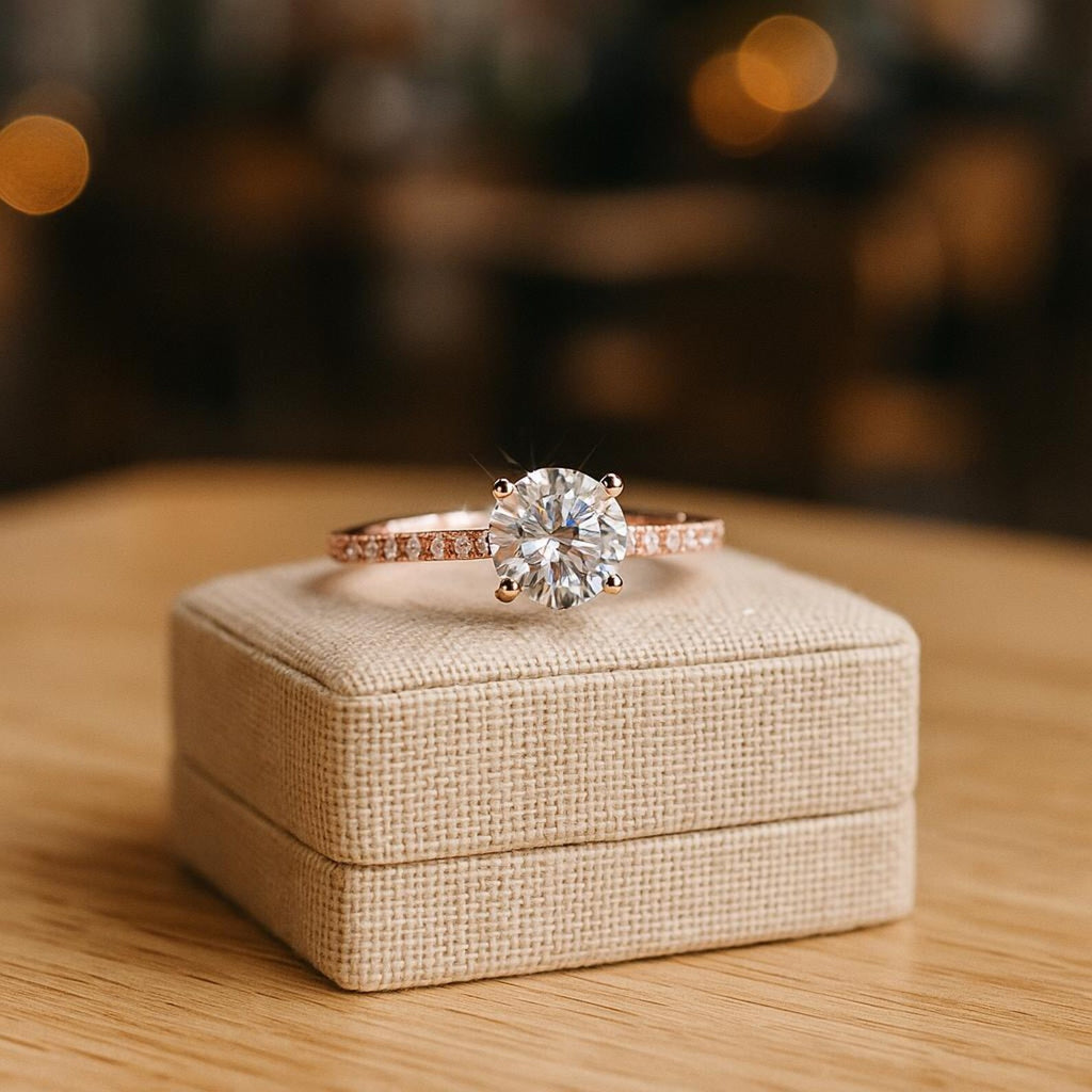 Classic Solitaire Engagement Ring – Proposal ring for her