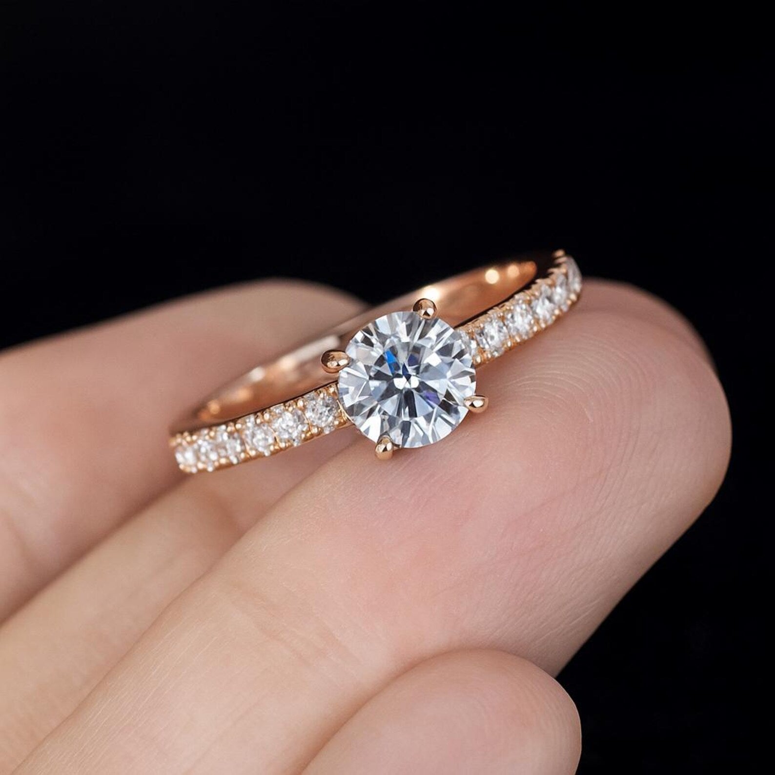 Classic Solitaire Engagement Ring – Proposal ring for her