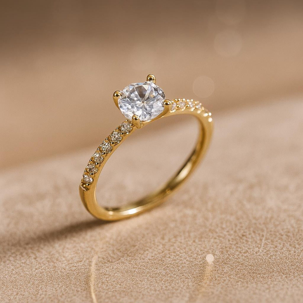 Classic Solitaire Engagement Ring – Proposal ring for her